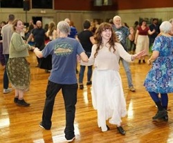 Contra dancers
